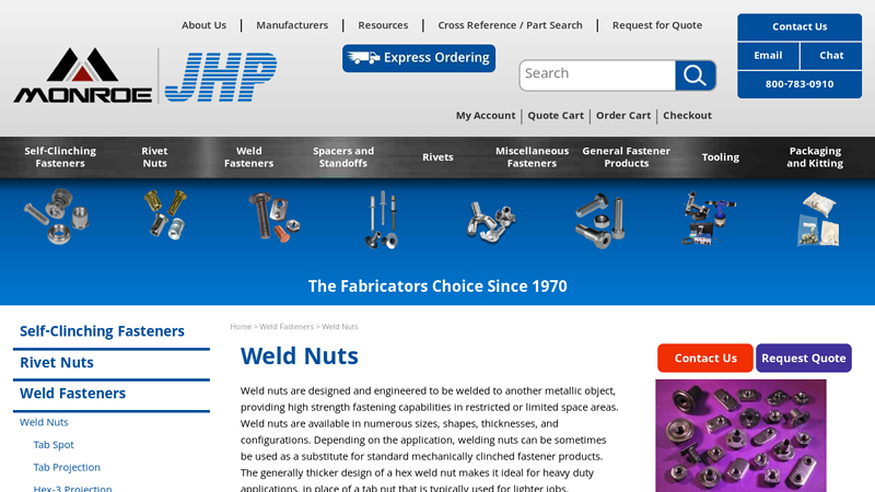 Projection Weld Nuts