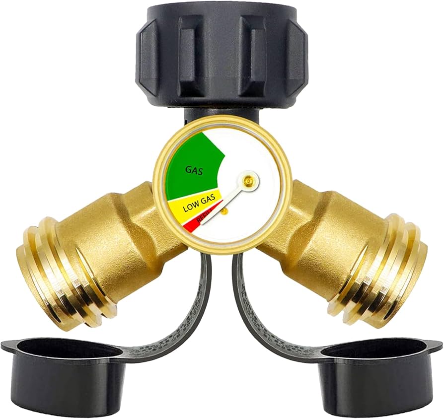 Propane supply splitter for multiple appliance connections (MPN