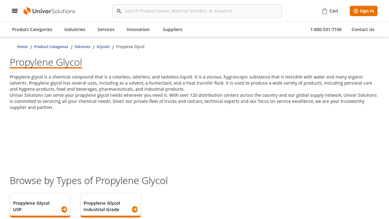 Propylene Glycol Supplier & Distributor