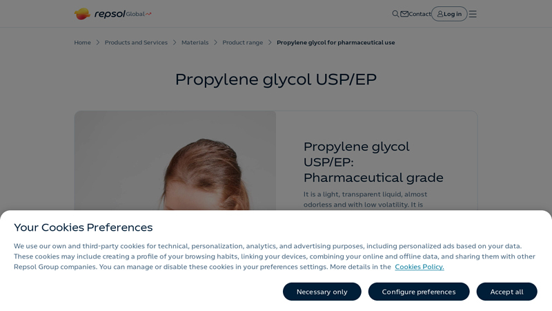 Propylene glycol USP/EP: Pharmaceutical grade