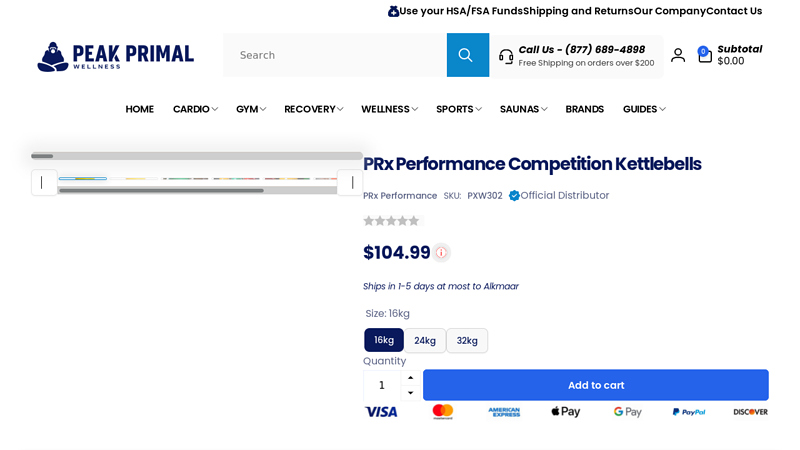 PRx Performance Competition Kettlebells