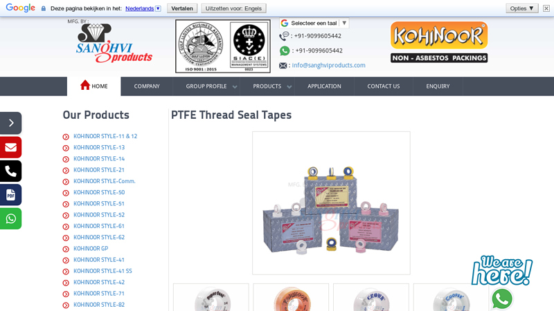 PTFE Thread Seal Tapes