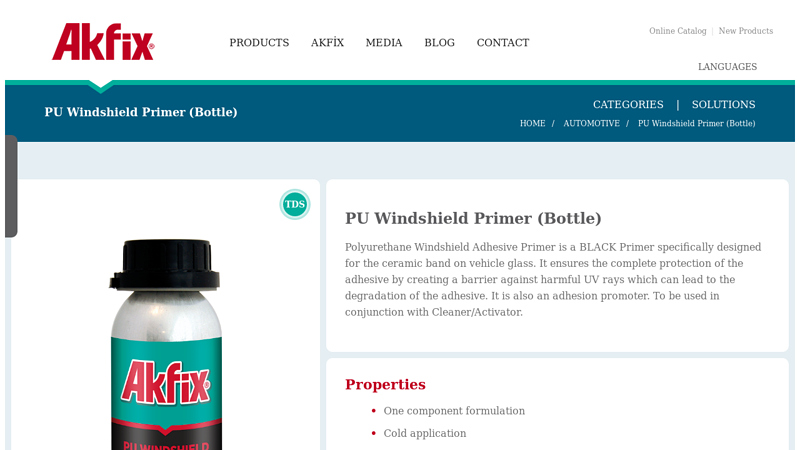 PU Windshield Primer (Bottle)
