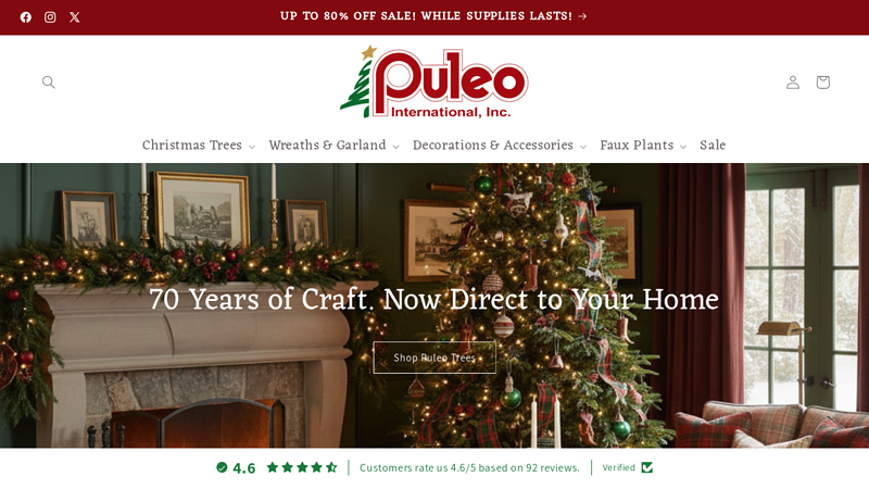 puleointl: Artificial Christmas Trees and  Decor