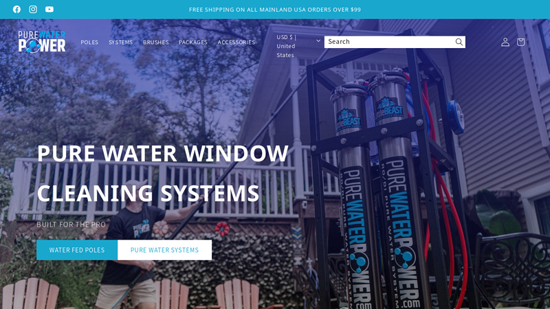 Pure Water Power Window Cleaning Supplies & Equipment