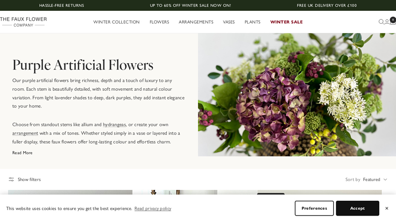 Purple Artificial Flowers