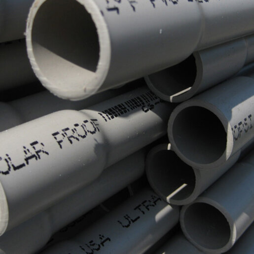 PVC Pipe UV Resistant 3/4 in. x 20 ft. Schedule 40 Bell End