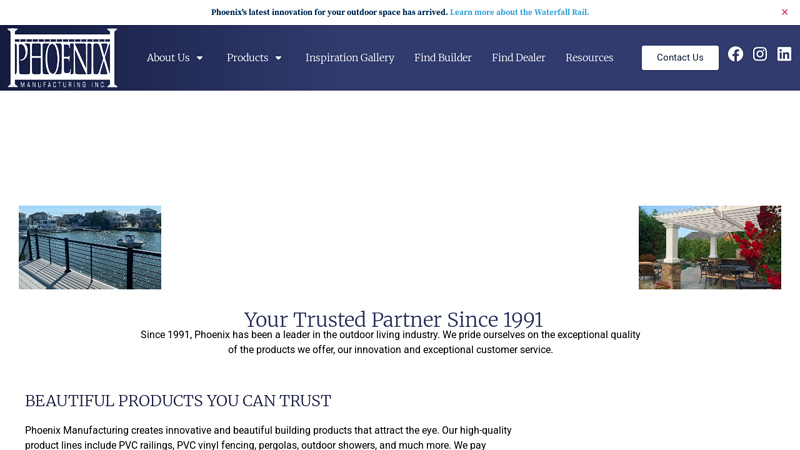 PVC Railings, Pergolas, Fencing, and more by Phoenix