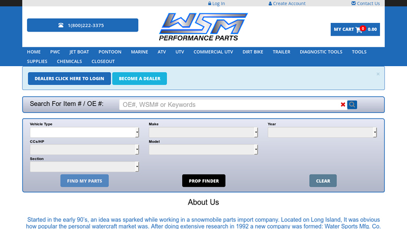 PWC, Marine, ATV, UTV & Dirt Bike Parts