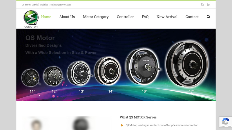 QS Motor Ltd manufacture Bicycle Motor, Scooter Motor, Car Motor