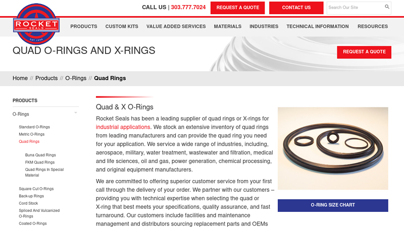 Quad Rings - X-Rings Supplier