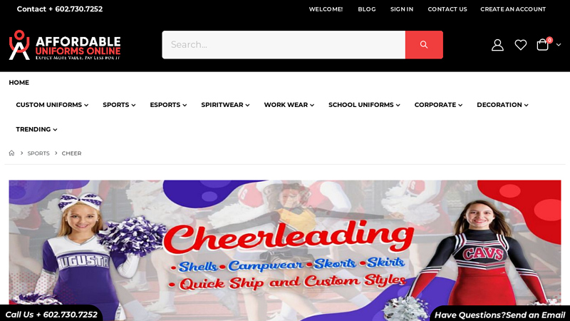 Quality Cheerleading, Cheer Uniforms