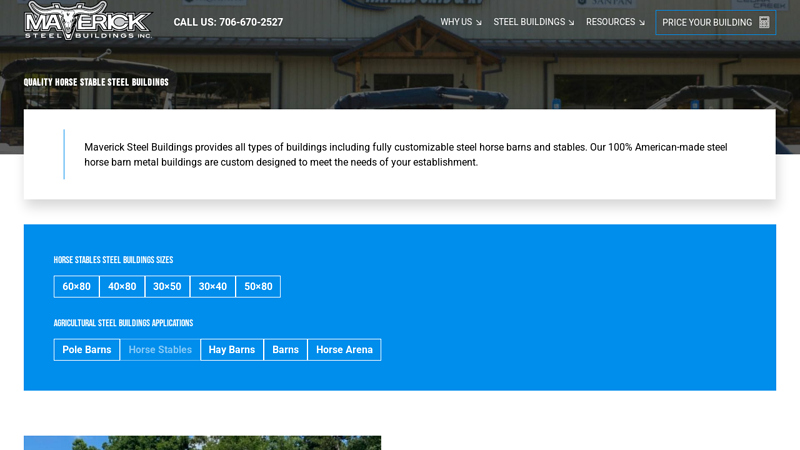 Quality Horse Stable Steel Buildings