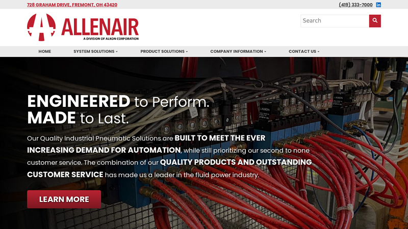 Quality Industrial Pneumatic Fittings, Valves, & Cylinders