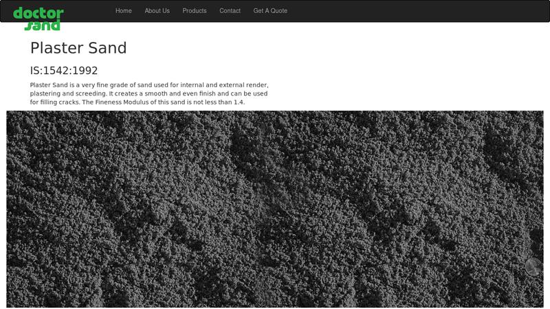 Quality Plaster Sand supplier and manufacturer