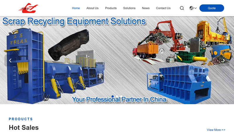 Quality Scrap Metal Baler & Waste Paper Baler factory from China