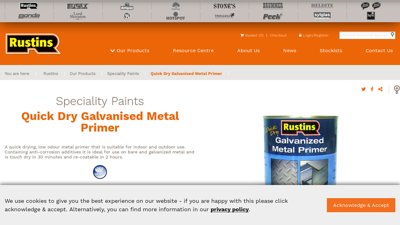 Quick Dry Galvanised Metal Primer
