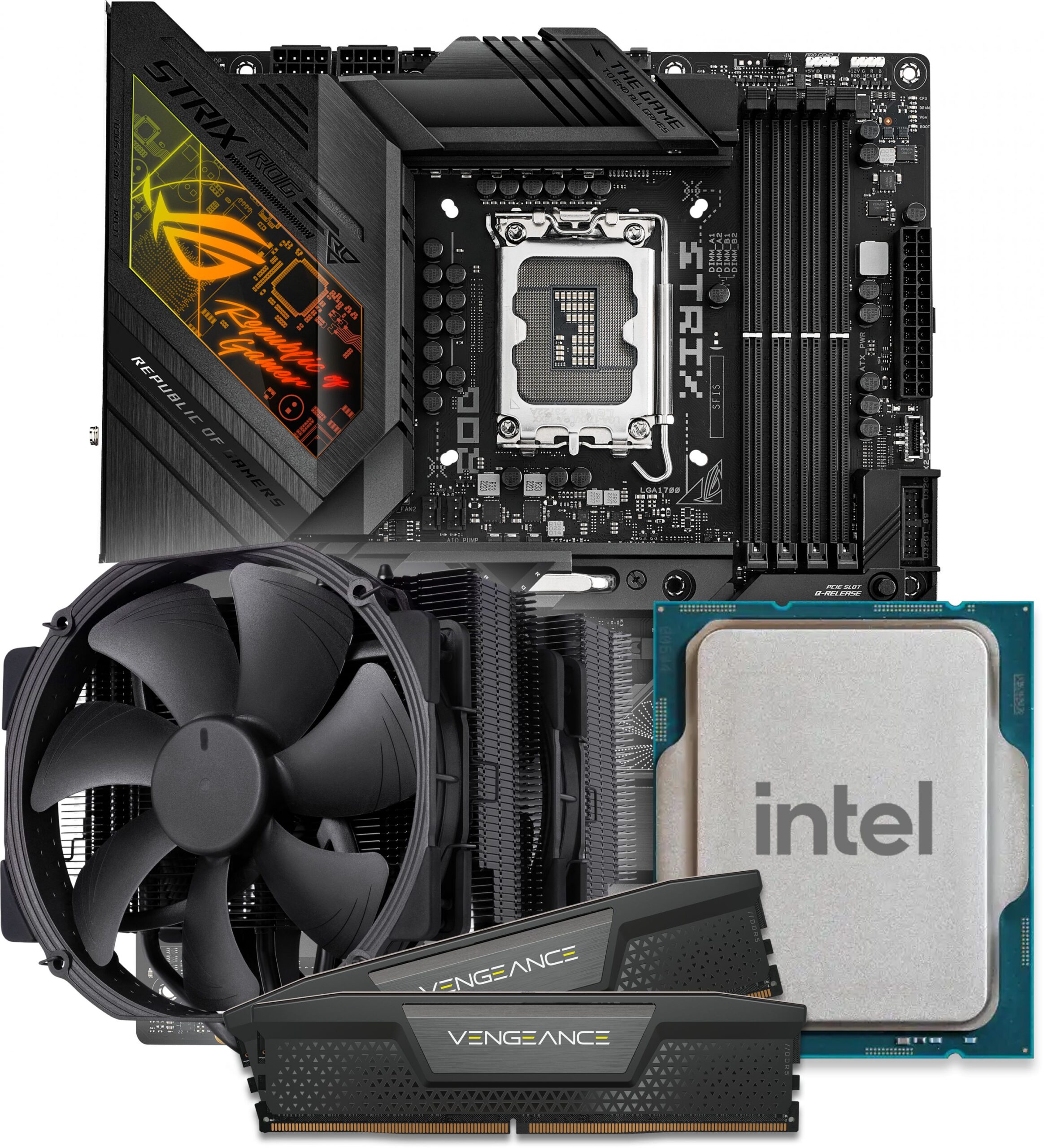 Quiet PC Intel i17 CPU and DDR5 ATX Motherboard Bundle