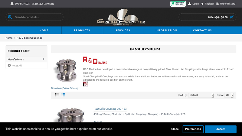R & D Split Couplings