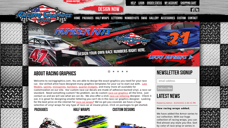 Race Car Graphics, Custom Decals, Wraps, Vinyl Lettering