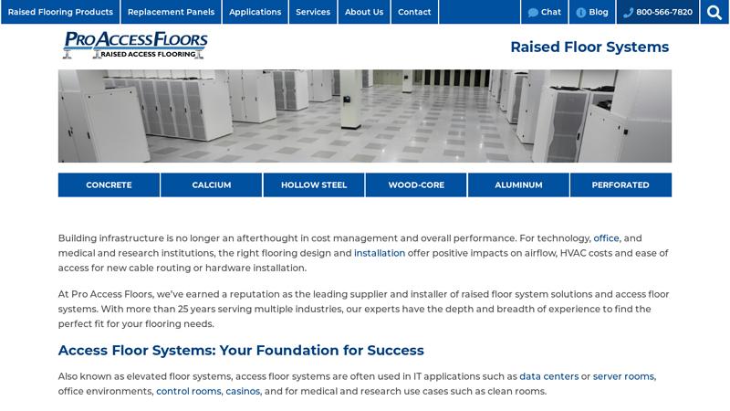 Raised Floor Systems