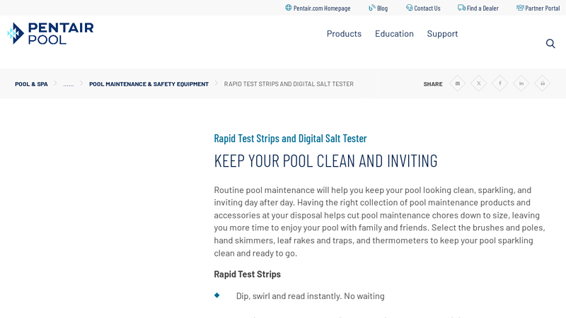 Rapid Test Strips and Digital Salt Tester