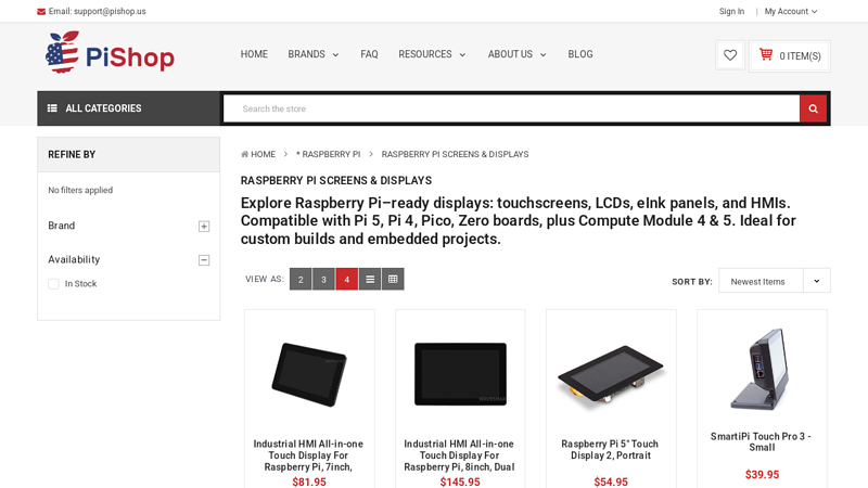 Raspberry Pi Screens & Displays