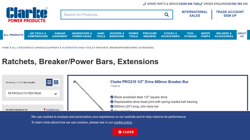 Ratchets, Breaker/Power Bars, Extensions