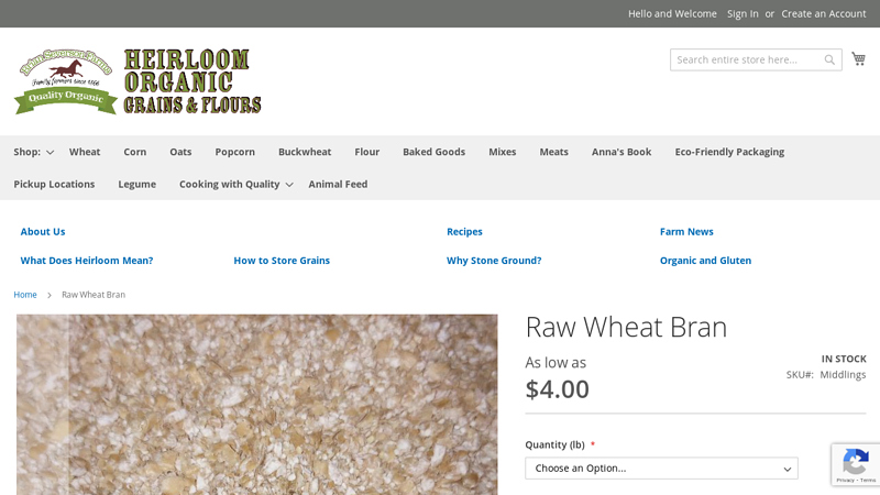 Raw Wheat Bran