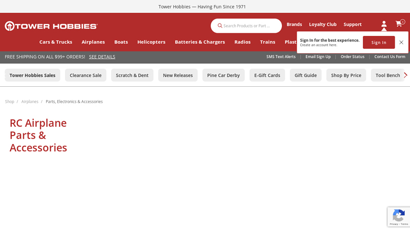 RC Airplane Parts, Electronics & Accessories