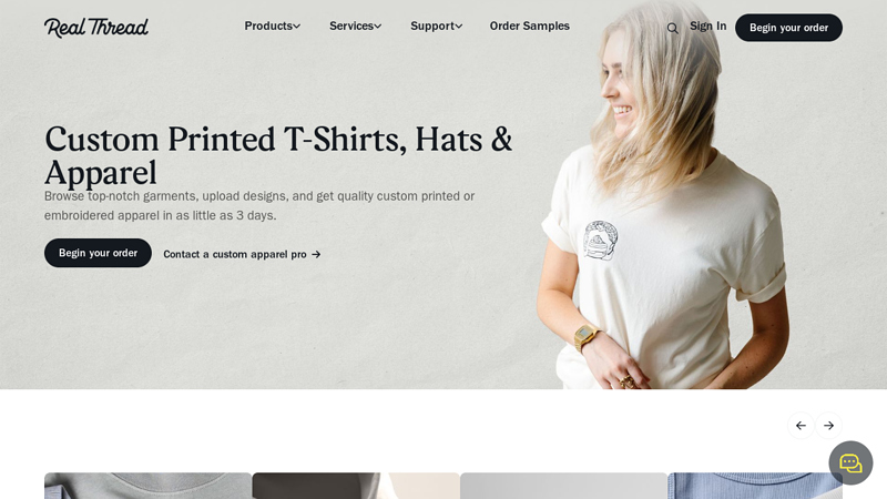 Real Thread custom t-shirts