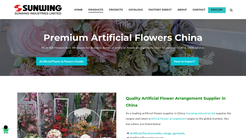 Real-touch Artificial Flowers China