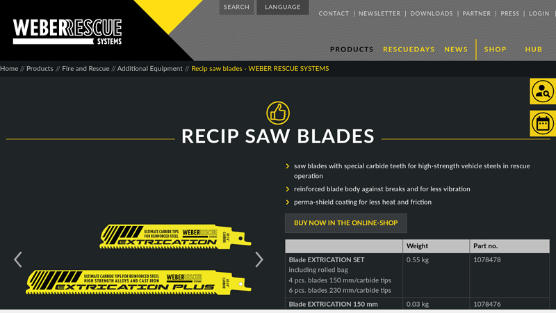 Recip saw blades