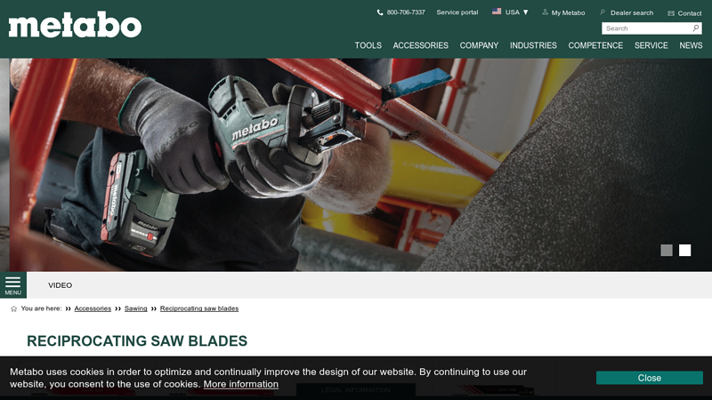 Reciprocating saw blades