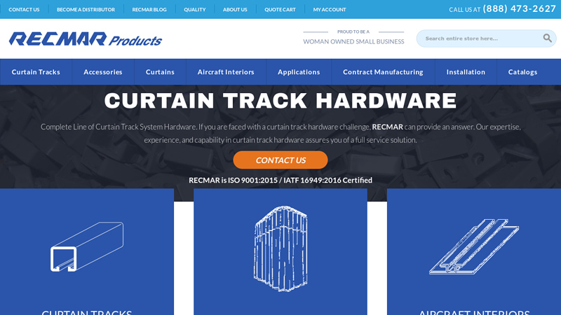 Recmar Products: Curtain Tracks