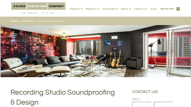 Recording Studio Soundproofing & Design