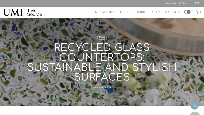 Recycled Glass Countertops