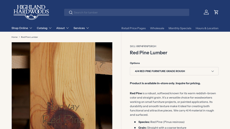 Red Pine Lumber