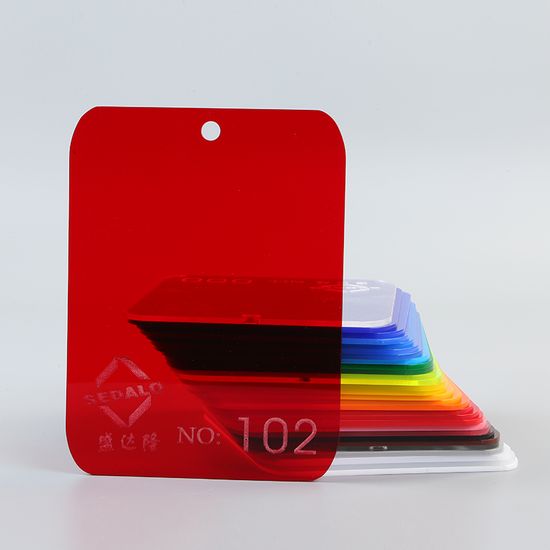 Red Solid Cast Acrylic