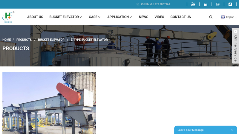 Refractory materials Z type bucket elevator conveyor machine