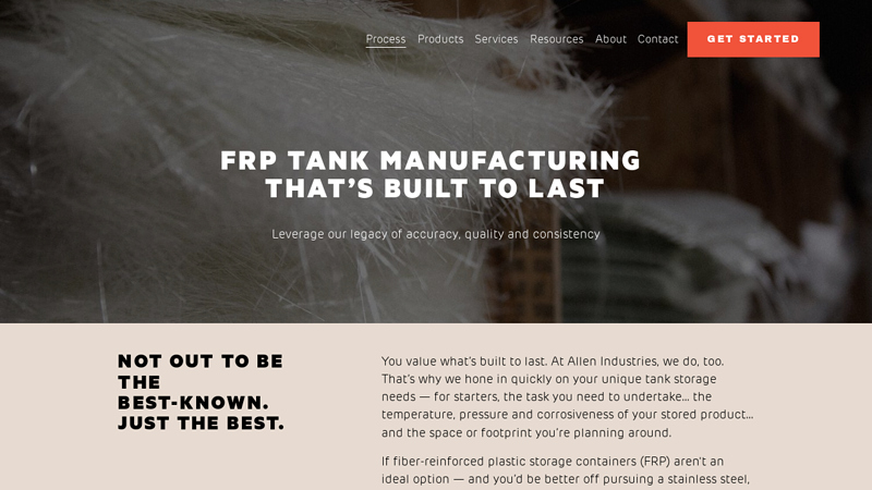 Reinforced Plastic Storage Tank Manufacturing