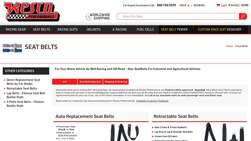 Replacement Seat Belts