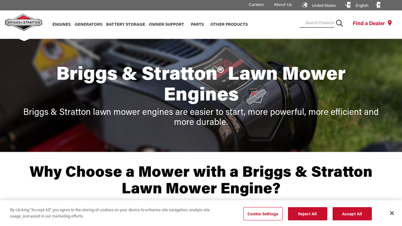 Residential Lawn Mower Engines