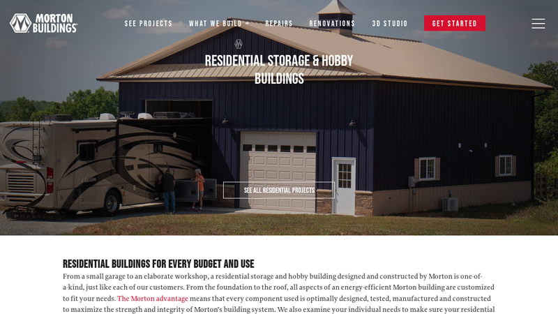 Residential Metal & Steel Pole Barn Buildings