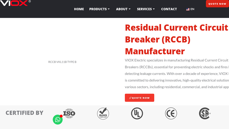 Residual Current Circuit Breaker (RCCB) Manufacturer
