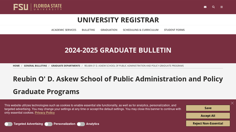 Reubin O' D. Askew School of Public Administration and Policy