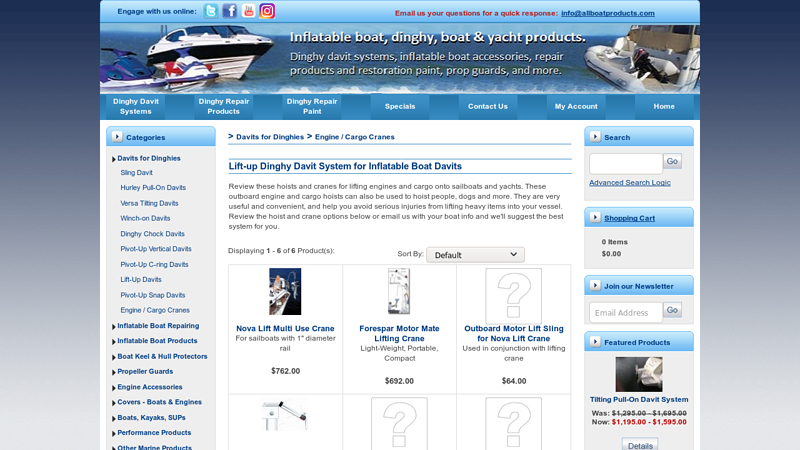 Review these hoists and cranes for lifting engines and cargo onto ...