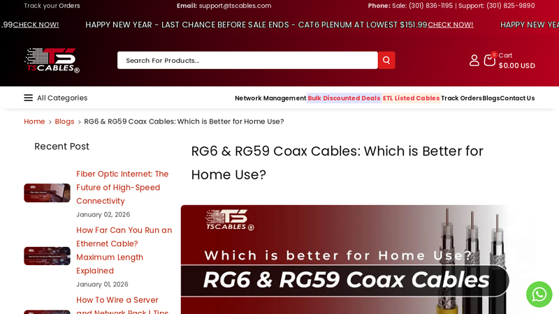RG6 & RG59 Coax Cables