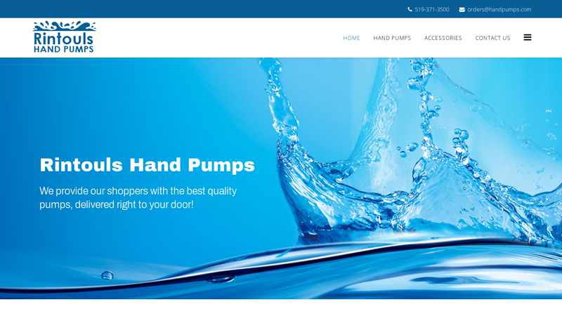 Rintoul's Hand Pumps, Online sales of well pumps and hand pumps.