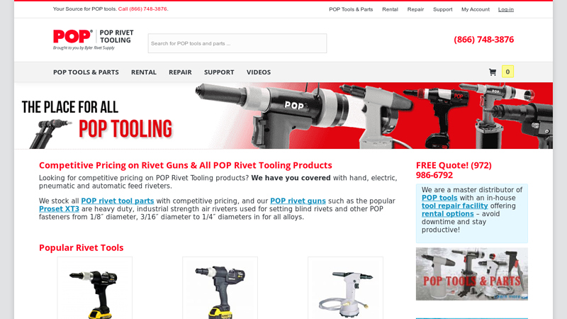 Rivet Guns & POP Rivet Tooling